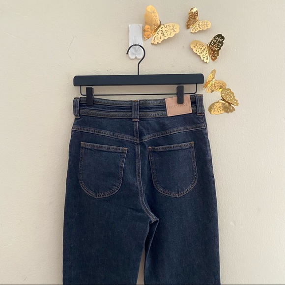 NWT: SEE BY CHLOE | Faux-Leather Trim, High-Rise Denim - Picture 9 of 10